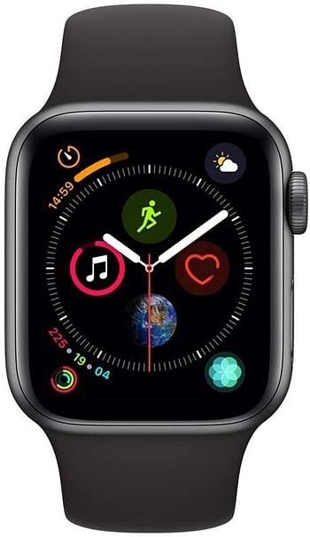 Apple watch Series 4, 40mm GPS Space Grey Aluminium Case with Black Sport Band