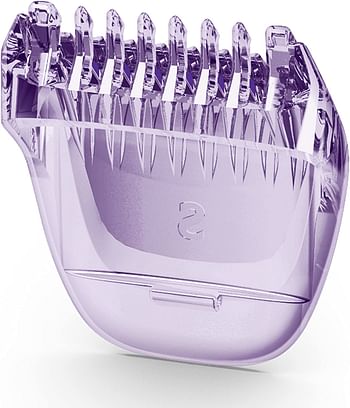 PHILIPS Essential Bikini Trimmer. Trim. Shave & Style. Mini shaving head included. Portable. Battery , BRT383/15. White/Purple