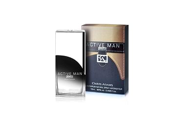 Active Man Noir Eau De Parfum Miniature 15 ml Spray by Chris Adams, Color: Active Man Noire