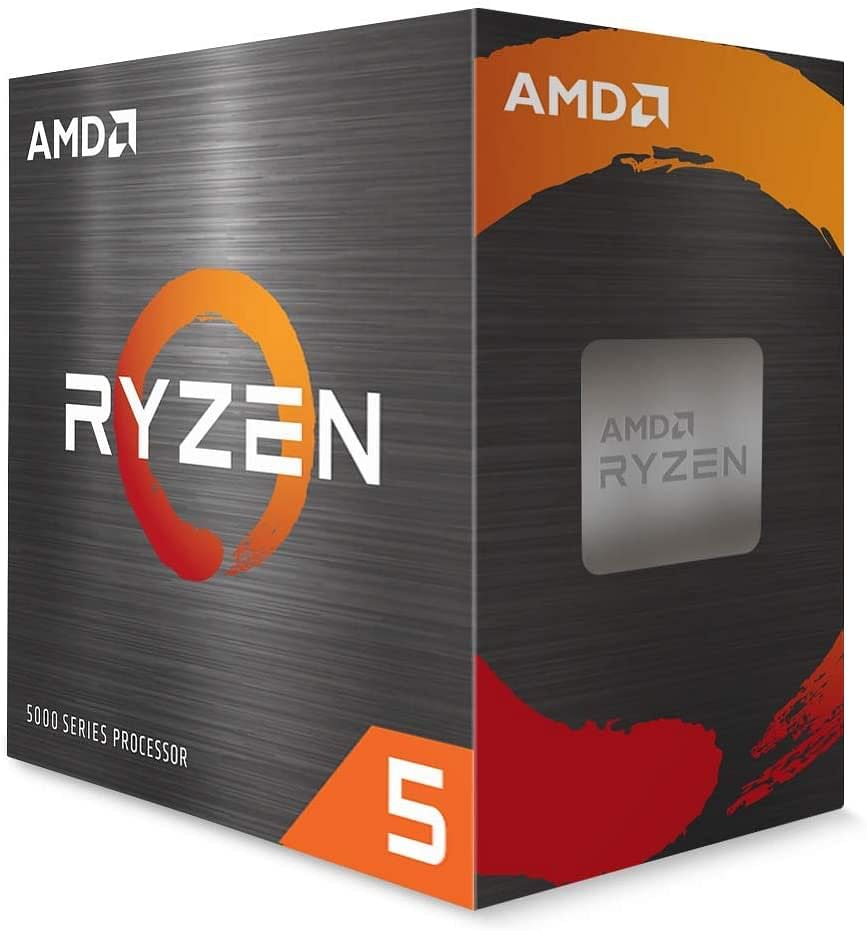 AMD Ryzen 5 5500 Desktop Processor 6-core/12-thread, 19 MB cache, up to 4.2 GHz max boost