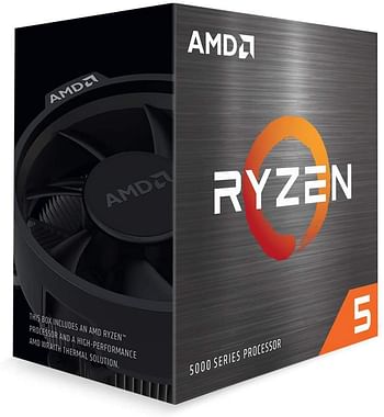 AMD Ryzen 5 5500 Desktop Processor 6-core/12-thread, 19 MB cache, up to 4.2 GHz max boost