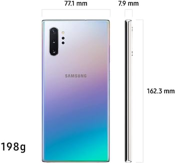 Samsung Galaxy Note 10 Plus Dual SIM 256GB, 12GB RAM, 4G LTE, Aura Glow International Release