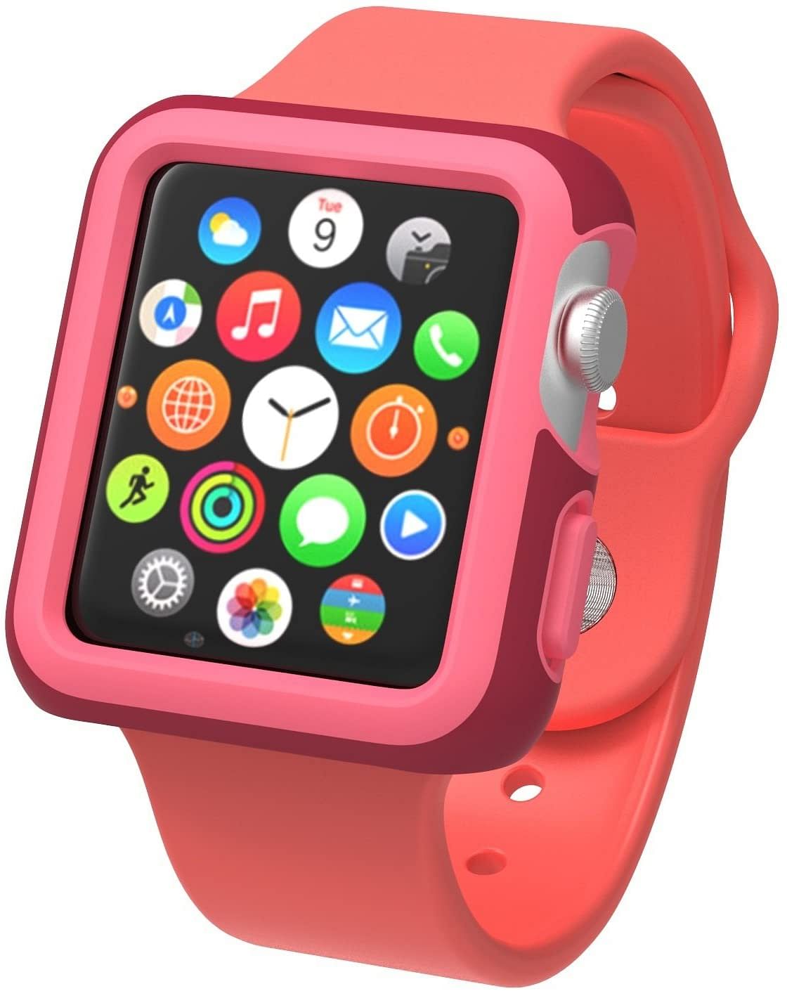 Speck Apple  Watch 38Mm Candyshell Fit Case - Crimson Red & Splash Pink