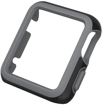 Speck Products CandyShell Fit Case for Apple Watch 42mm, Black/Slate Grey