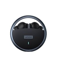 Lenovo LP60 Wireless Bluetooth Headphones, In-ear Sports Earbuds Rotating Design HiFi Sound Quality Low Latency Wide Compatibility