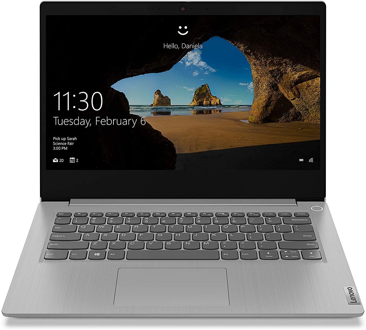 Lenovo Ideapad 3, Intel Core i7-10510U, 14" FHD, 12 GB RAM, 256GB SSD, Nvidia MX330 2GB, Eng-Arb, Windows 10 Home, Platinum Grey-[81WA009CAX]