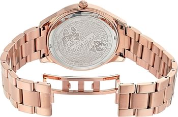 Akribos Xxiv Women's Analog Japanese-Quartz Watch With Stainless-Steel Strap Ak953Brg Rose Gold Band