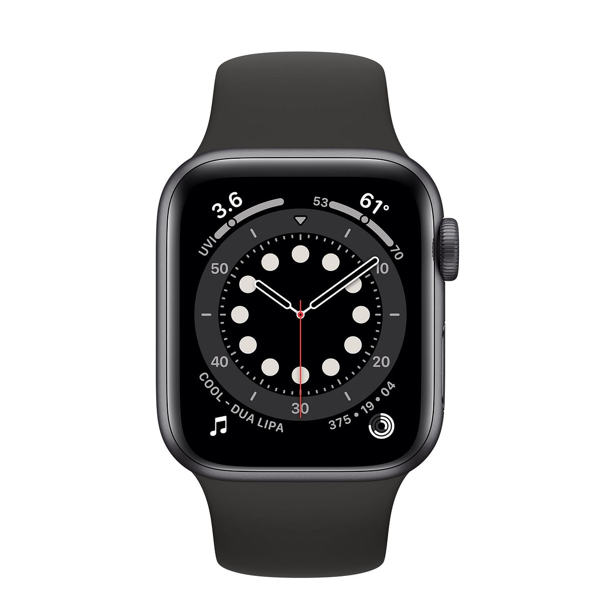 Apple Watch Series 6 (GPS - 40mm)  Space Grey Aluminum Case with Black Sport Band