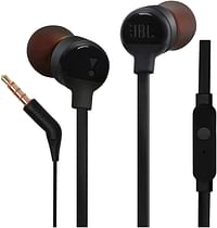 JBL Tune 110 in-Ear Headphones with Mic (Black)