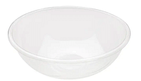 Restaurantware 21 oz Round Clear Plastic Salad Bowl - 6 3/4" x 6 3/4" x 2 1/2" - 200 count box