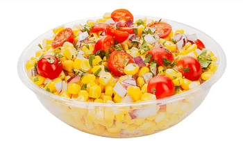 Restaurantware 21 oz Round Clear Plastic Salad Bowl - 6 3/4" x 6 3/4" x 2 1/2" - 200 count box
