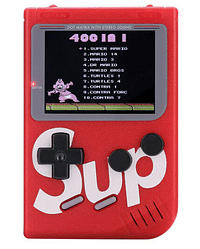 SUP 400-In-1 Portable Retro Console, Red, One size