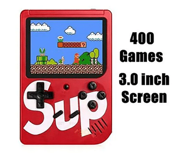 SUP 400-In-1 Portable Retro Console, Red, One size