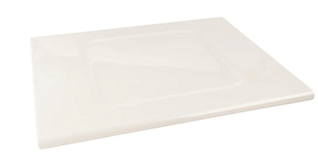 Ecoware Voga Melamine White Rectangular Tray 41.91 cm 4 count box, White, 16.5 L x 13.5 W x 0.5 H