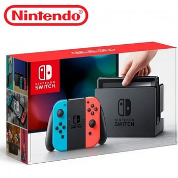 Nintendo Switch Extended Battery Version, Neon Red/Neon Blue