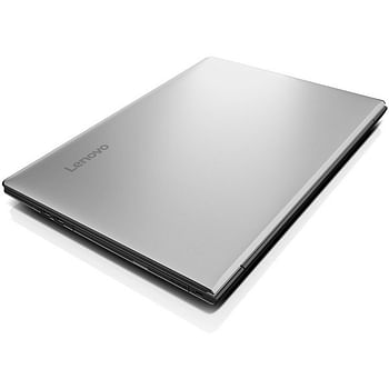 Lenovo Ideapad 310-15IKB Laptop, 15.6 Inch, Core i7-7th Generation, 256GB SSD, 4GB RAM, 2GB Graphics, Win10, ENG/ARA KB, Silver