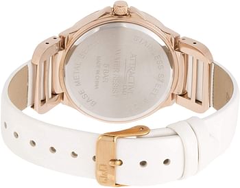 Q&Q Women's Grey Dial Leather Band Watch - DA81J101Y