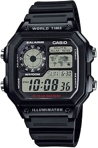 Casio Men's Digital Dial Stainless Steel Band Watch