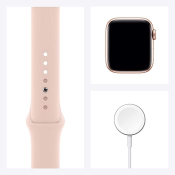 Apple Watch Series 6 (40mm, GPS + Cellular) Gold Aluminum Case with Pink Sand Sport Band