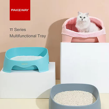 Pakeway Multi Functioned Cat Tray 50.5x39.4x20 cm - Grey