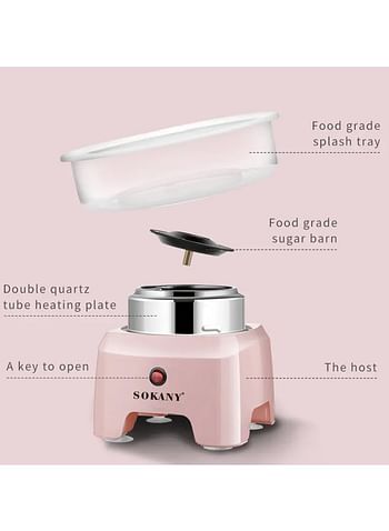 SOKANY SK-520 Cotton Candy Machine for Home, Cotton Candy Machine for Children's Birthday Parties Various Parties-Multicolor