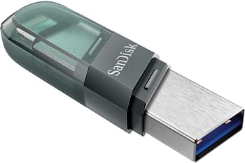 محرك فلاش فليب من سانديسك 256 جيجا اي اكس باند، USB 3.1 الجيل الاول لايفون/ ايباد -Sdix90N 256G Gn6Nn-256 اسود - Sdix90N 256G Gn6Ne