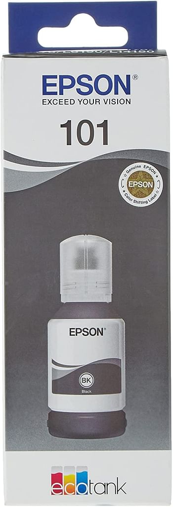 Epson 101 EcoTank Ink Bottle, Black Ink for Printer- Refill, 70ml