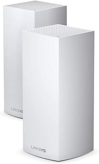 Linksys Mx8400 Velop Tri-Band Whole Home Mesh Wifi 6 System (Ax4200) Wifi Router/Extender For Seamless Coverage Of Up To 6000 Sq Ft / 525 Sqm And 3.5X Faster Speed For 80+ Devices, 2-Pack, White)