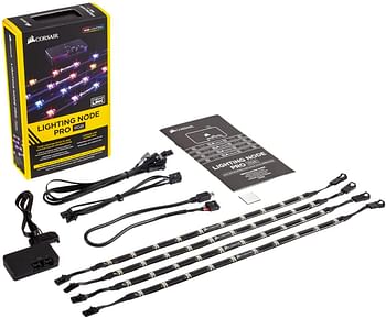 Corsair CL-9011109-WW Lighting Node PRO Individually addressable RGB LED controller with RGB LED Strips - Black