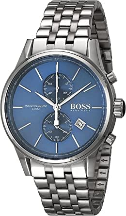 Hugo Boss Jet Mens Quartz Chronograph Watch, 42 mm, 1513384 - Silver