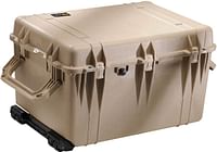 Pelican 1660 Transport Protector Case with Lid and Foam, Desert Tan