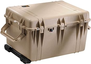 Pelican 1660 Transport Protector Case with Lid and Foam, Desert Tan