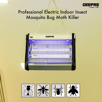 Geepas Fly and Insect Killer - Powerful Fly Zapper 10W UV Light - Electric Bug Zapper, Insect Killer, Fly Killer, Wasp Killer - Insect Killing Mesh Grid, with Detachable Hang-