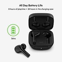 Belkin SoundForm Freedom True Wireless Earbuds (Bluetooth Earphones with Wireless Charging Case IPX5 Certified Sweat and Water Resistant with Deep Bass for iPhones Androids and More) - Black