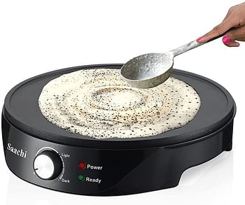 Saachi Crepe / Rigag/ Anjero/Dosa Maker NL-CM-1863, 30 cm - Black