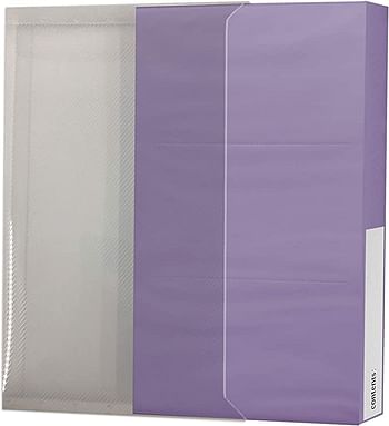 Pioneer Photo Albums CF-3 144-Pocket Poly Cover Space Saver Photo Album, Purple/144 Pocket/Purple