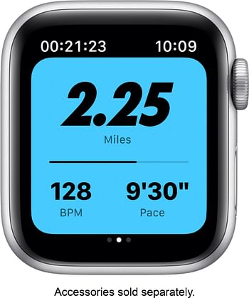 Apple Watch Series 6 + Nike (40mm, GPS) Silver Aluminium Case with Nike Sport Band Pure Platinum/Black