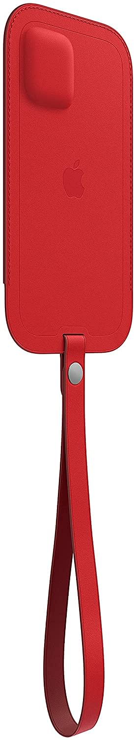 Apple Leather Sleeve with MagSafe (for iPhone 12 mini) - (PRODUCT) - Red