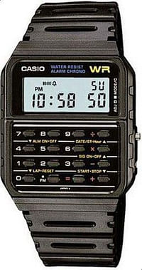 Casio Resin Band Digital Mens Watch, CA-53W-1Z - Black