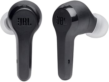 JBL Tune 215TWS True Wireless In-Ear Headphones, Pure Bass Sound, Built-In Mic, 25 Hours of Battery, Ultra-Comfortable Fit, Dual Connect, Voice Assistant, Fast USB Type-C - Black, JBLT215TWSBLK