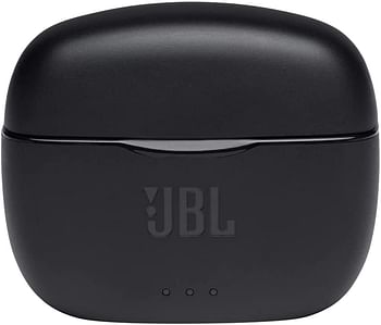 JBL Tune 215TWS True Wireless In-Ear Headphones, Pure Bass Sound, Built-In Mic, 25 Hours of Battery, Ultra-Comfortable Fit, Dual Connect, Voice Assistant, Fast USB Type-C - Black, JBLT215TWSBLK