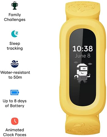 Fitbit Activity Tracker Ace 3 For Kids Special Edition Minions FB419BKYW Yellow