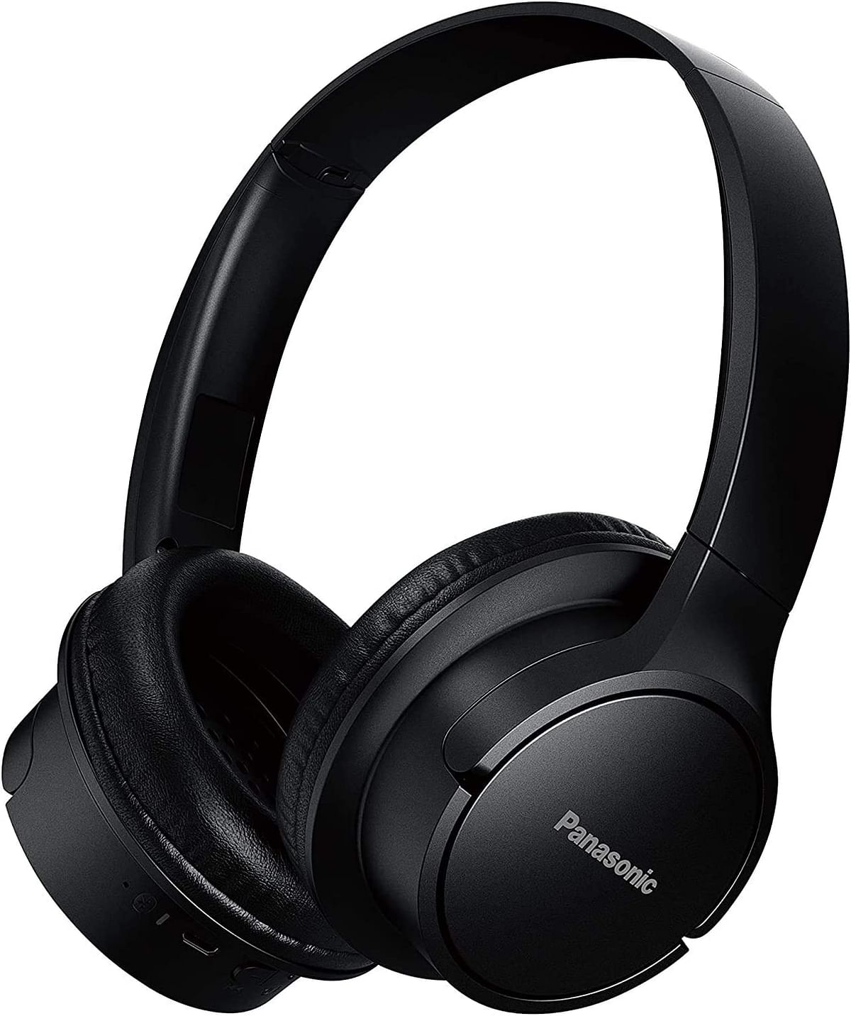 Panasonic RB HF520B Wireless Over Ear Headphones with 50 Hours Playtime, Lightweight, Built in Mic, Quick Charge, Bluetooth 5.0, Comfortable Fit - Black