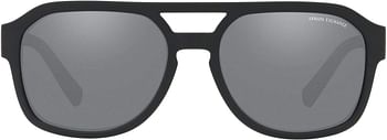 A|X ARMANI EXCHANGE Men's Ax4074s Rectangular Sunglasses 57mm - Black