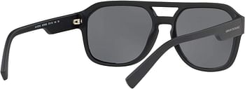 A|X ARMANI EXCHANGE Men's Ax4074s Rectangular Sunglasses 57mm - Black