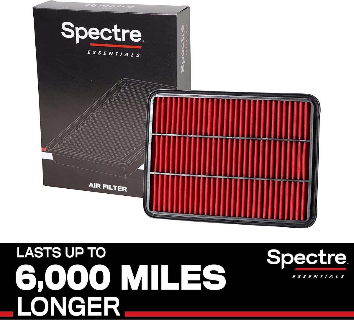 Spectre Essentials Engine Air Filter: Premium, 50-Percent Longer Life: Fits Select 2005-2020 Nissan (Frontier, Nv1500/2500, Titan, Xterra, Armada, Pathfinder), 1993-2004 Jeep Grand Cherokee, Spa-2286