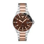 Emporio Armani Three-Hand Two-Tone Stainless Steel Watch AR11340 - Silver/Rose Gold