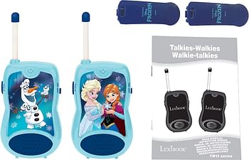 Lexibook Tw12Fz Disney Frozen 2 Elsa Anna Walkie-Talkies, Communication Game For Children, Belt Clip For Transport, Battery, Blue