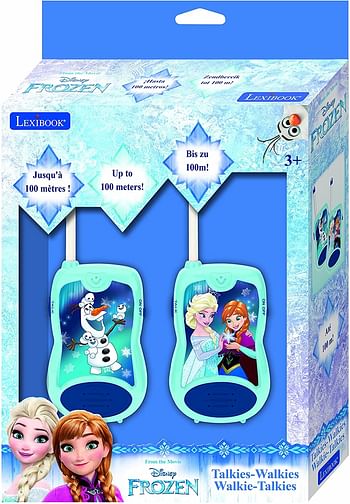 Lexibook Tw12Fz Disney Frozen 2 Elsa Anna Walkie-Talkies, Communication Game For Children, Belt Clip For Transport, Battery, Blue