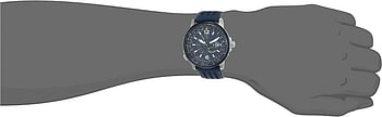 Citizen Men's Solar Powered Watch, Analog Display And Leather Strap Bj7007-02L - Blue